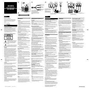 Manual Sony SA-WD100 Subwoofer