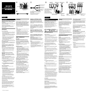 Manual Sony SA-WD200 Subwoofer