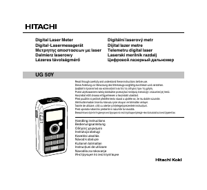 Kullanım kılavuzu Hitachi UG 50Y Lazer mesafe ölçer