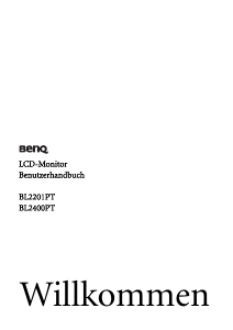 Bedienungsanleitung BenQ BL2400PT LCD monitor