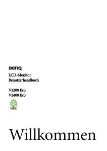 Bedienungsanleitung BenQ V2200 Eco LCD monitor