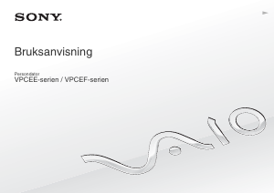 Bruksanvisning Sony Vaio VPCEE3E1E/WI Bärbar dator