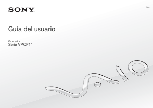 Manual de uso Sony Vaio VPCF11B4E Portátil
