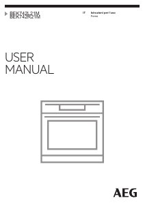 Manuale AEG BEK742R21M Forno