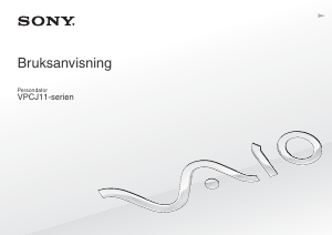 Bruksanvisning Sony Vaio VPCJ11J9E Bärbar dator