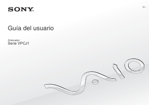 Manual de uso Sony Vaio VPCJ12M1E Portátil