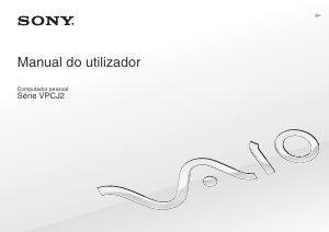 Manual Sony Vaio VPCJ21L0E Computador portátil