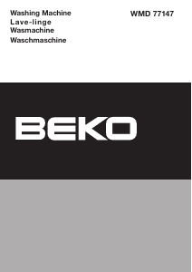 Manual BEKO WMD 77147 Washing Machine