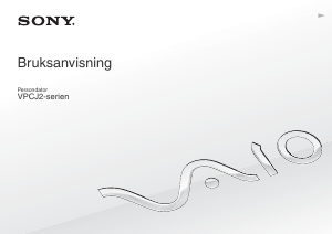 Bruksanvisning Sony Vaio VPCJ21M9E Bärbar dator