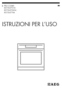 Manuale AEG BS730477IM Forno