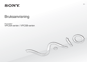 Bruksanvisning Sony Vaio VPCSA1A7E Bärbar dator