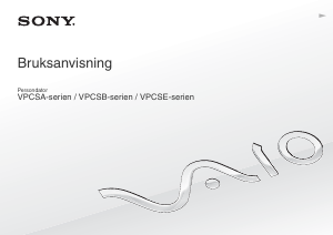 Bruksanvisning Sony Vaio VPCSA3C5E Bärbar dator