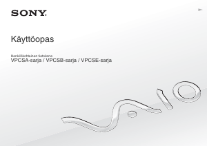 Käyttöohje Sony Vaio VPCSA3C5E Kannettava tietokone
