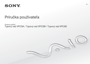 Návod Sony Vaio VPCSA4A4E Laptop
