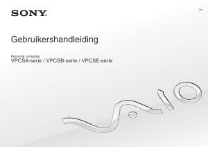 Handleiding Sony Vaio VPCSB4C5E Laptop