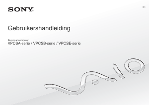 Handleiding Sony Vaio VPCSE1A9E Laptop