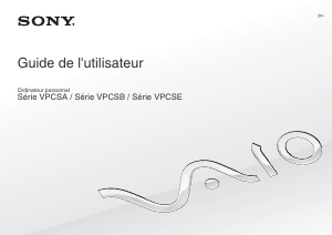 Mode d’emploi Sony Vaio VPCSE1C5E Ordinateur portable