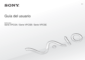 Manual de uso Sony Vaio VPCSE1C5E Portátil