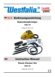 Handleiding Westfalia VSC-18 Stoomreiniger