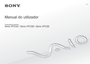 Manual Sony Vaio VPCSE1D9E Computador portátil