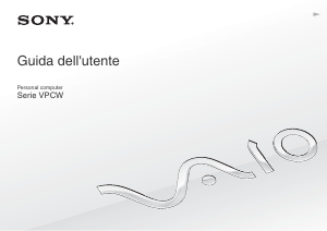 Manuale Sony Vaio VPCW11S1E Notebook