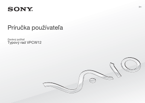 Návod Sony Vaio VPCW12S1R Laptop