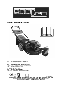 Mode d’emploi Gardeo GTTAC58T43R-BS750EX Tondeuse à gazon