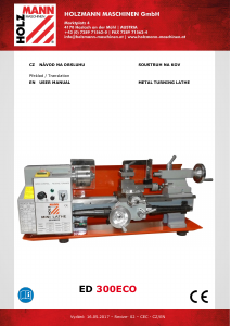 Handleiding Holzmann ED 300ECO Draaibank