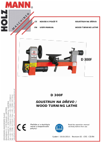 Manuál Holzmann D 300F Soustruh