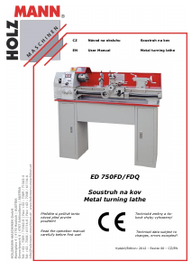 Handleiding Holzmann ED 750FD Draaibank