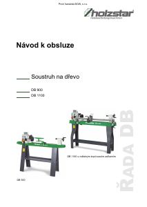 Manuál Holzstar DB 900 Soustruh