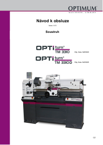 Manuál Optimum TM 3310 Optiturn Soustruh