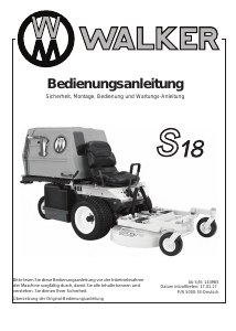 Bedienungsanleitung Walker S18 Rasenmäher