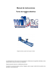 Manual de uso Wiltec 61591 Torno