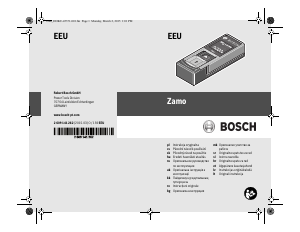Manual Bosch Zamo Telemetru digital