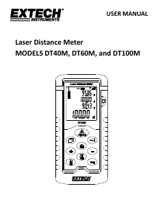 Manual Extech DT40M Laser Distance Meter