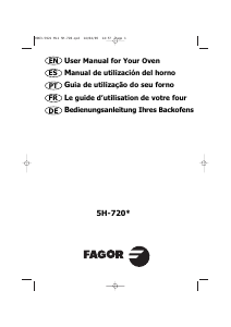Manual de uso Fagor 5H-720N Horno