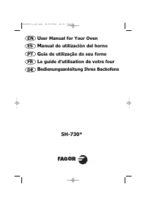 Manual de uso Fagor 5H-730N Horno