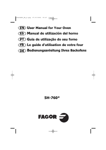 Manual Fagor 5H-760N Oven