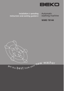 Manual BEKO WMD 78144 Washing Machine