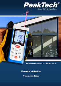 Mode d’emploi PeakTech P 2802 Mètre de distance au laser