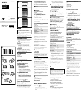 Manuale Sony NEX-C3Y Obiettivo