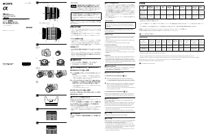 Manual Sony SAL1118 Camera Lens