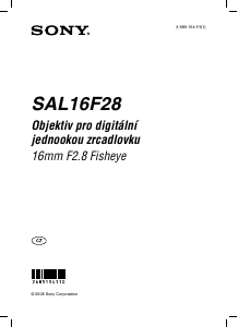 Manuál Sony SAL16F28 Objektiv