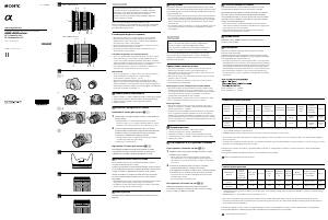Руководство Sony SAL18200 Объектив