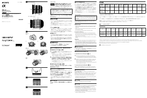 Manual de uso Sony SAL18200 Objetivo