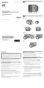 Manual Sony SAL18250 Obiectiv