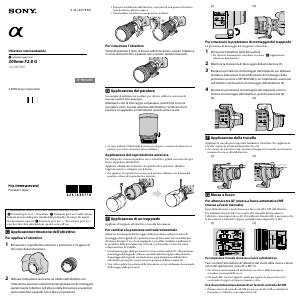 Manuale Sony SAL300F28G Obiettivo