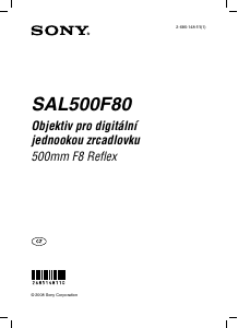 Manuál Sony SAL500F80 Objektiv