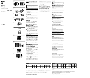 Mode d’emploi Sony SAL70300G Objectif